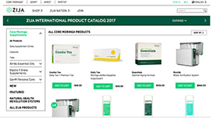 screenshot picture of zija international products