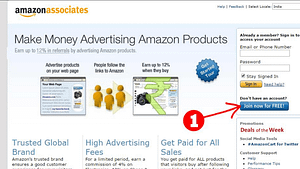 amazon associate’s webage showing how you can make money advertising amazon products