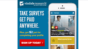 screen shots of Vindale Research website