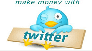 A cartoon picture of a blue bird winking its eye, while holding a Twitter sign