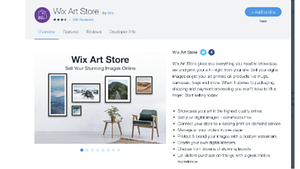 a screen shot picture of Wix Ecommerce