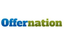 screenshot of the word offernation in blue and green