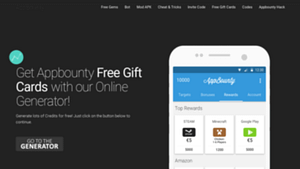 a screenshot picture of AppBounty website gift card deals
