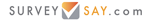 SurveySay website URL and logo