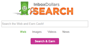 a picture of inbox dollar search and earn cash screen
