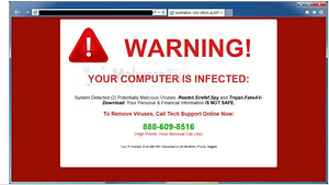 a picture of a virus infected computer
