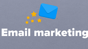 A picture of an envelope and the words email marketing
