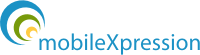 A screenshot of MobileXpression website logo