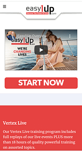 A screenshots of the Easy1Up website
