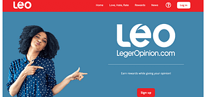 Legerweb website homepage